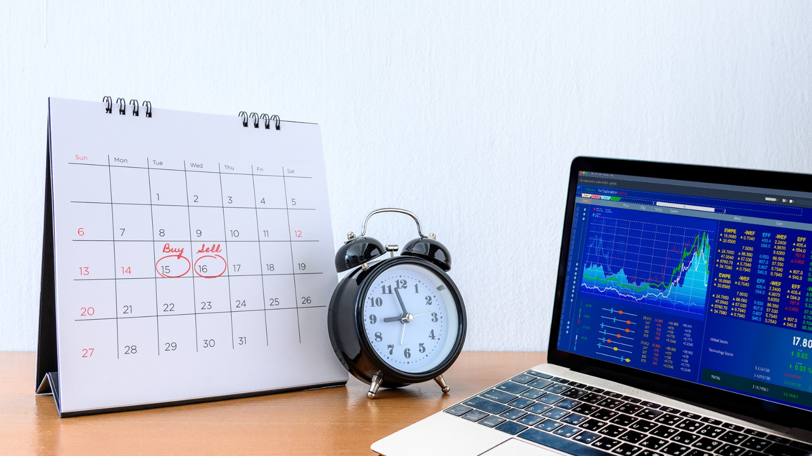 Clock and calendar.